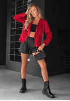 Bunda Ramoneska Savage Red