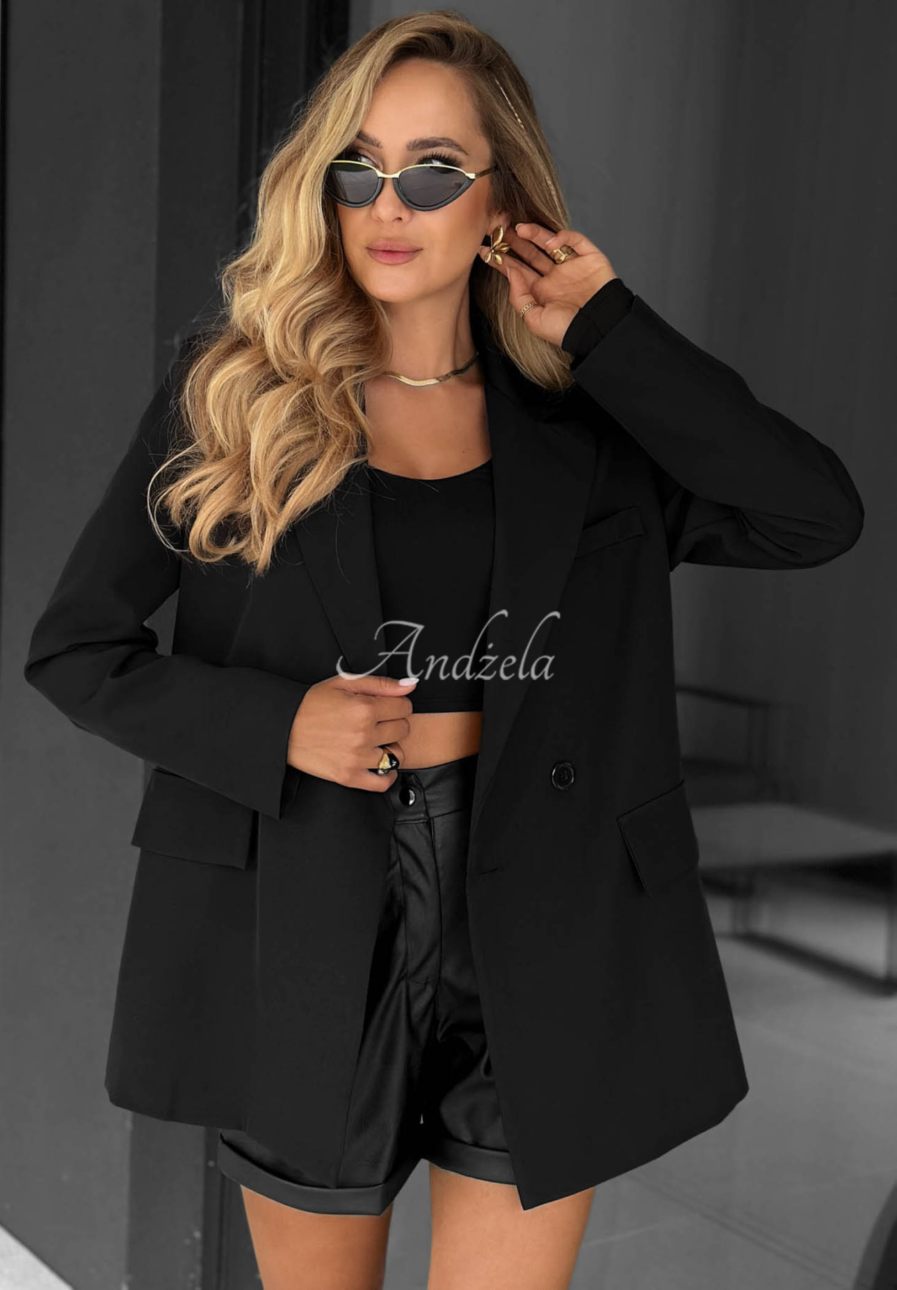 Dvouřadé sako Classy Touch černá