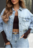 Bunda džínová For A While modrá