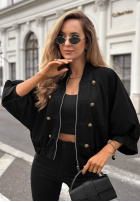 Bunda napoleonka Elegant Force černá