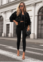 Bunda napoleonka Elegant Force černá