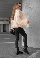Krótki Kabát futerko Autumn Romance čokoládové
