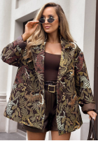 Żakardowa Sako oversize vzorované Milan Muse khaki