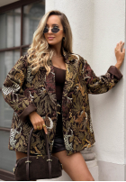 Żakardowa Sako oversize vzorované Milan Muse khaki