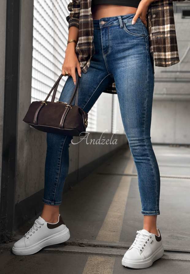 Dž&iacute;ny skinny Perfect Shape modr&eacute;