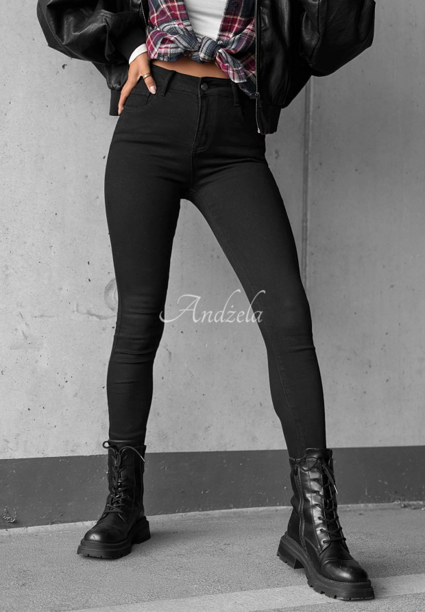 Dž&iacute;ny skinny Denim Vibes čern&eacute;