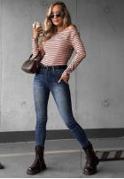 Kalhoty džínové  skinny z paskiem Worth Knowing modré
