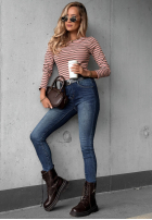 Kalhoty džínové  skinny z paskiem Worth Knowing modré