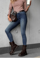 Kalhoty džínové  skinny z paskiem Worth Knowing modré