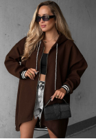 Długa Mikina oversize s kapucí Cozy Hour černá