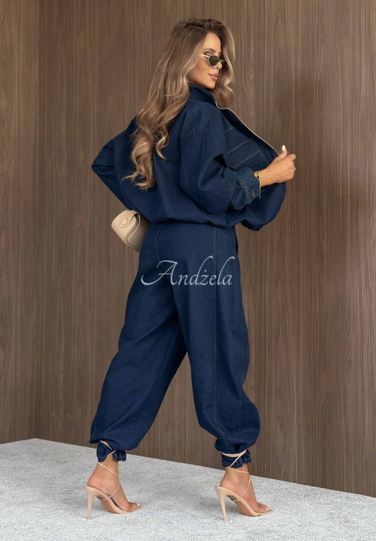Džínová bunda oversize Autumn Rituals tmavěmodré