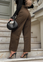 Kalhoty džínové  mom fit Honey Light khaki