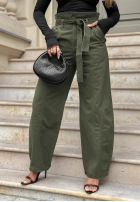 Kalhoty džínové  mom fit Honey Light khaki