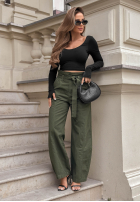 Kalhoty džínové  mom fit Honey Light khaki