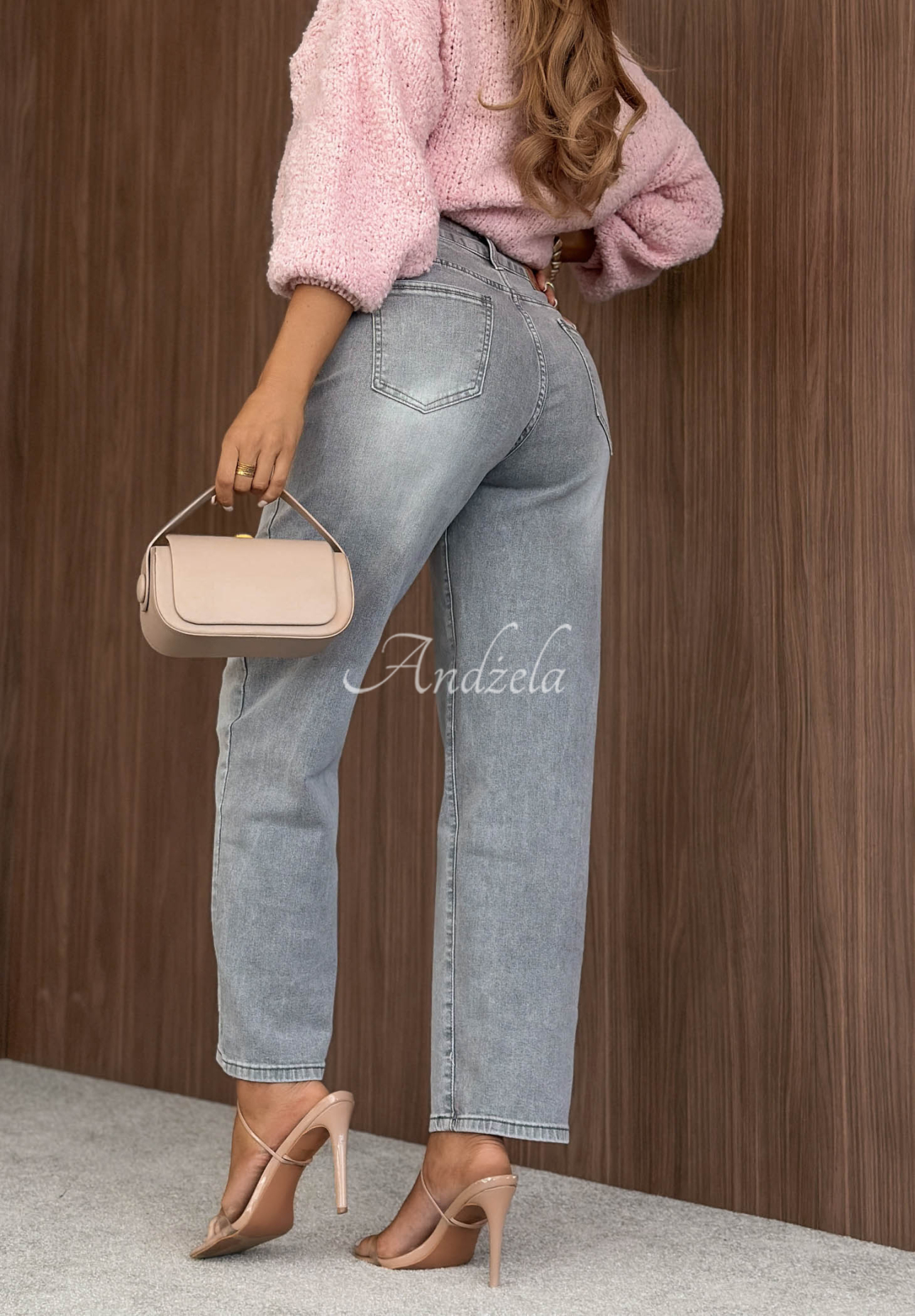 Džíny mom fit Timeless Style světle modré