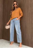 Kalhoty džínové  mom fit Casual Vibes světle modré