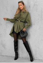 Asymetryczna Košile z kołnierzem Soft Darling khaki