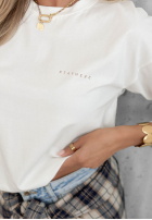 Bawełniana Halenka z długim rękawem Simple Chic ecru
