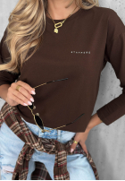 Bawełniana Halenka z długim rękawem Simple Chic ecru