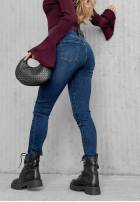 Kalhoty džínové  skinny z paskiem For No Reason modré