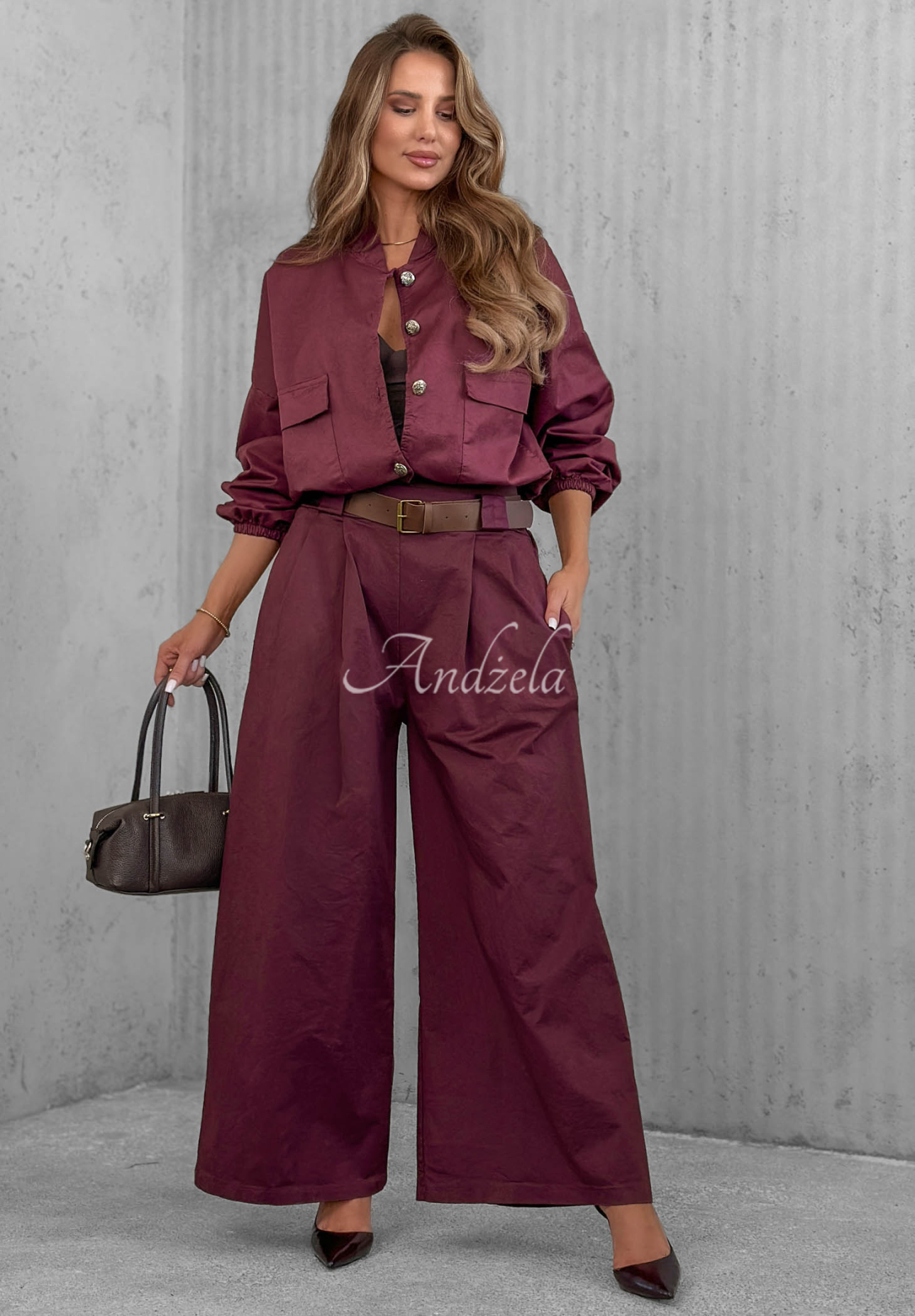 Bavlněná bomber bunda Iconic Style borůvková