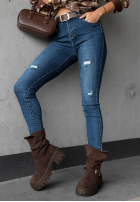 Kalhoty džínové  skinny z przetarciami Just A Little modré