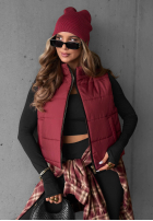 Prošívaná Vesta Autumn Touch vínová