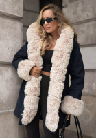 Bunda parka z futerkiem Stay Warm granátová
