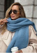 Miękki Šála  z frędzlami Snow Darling Mokka
