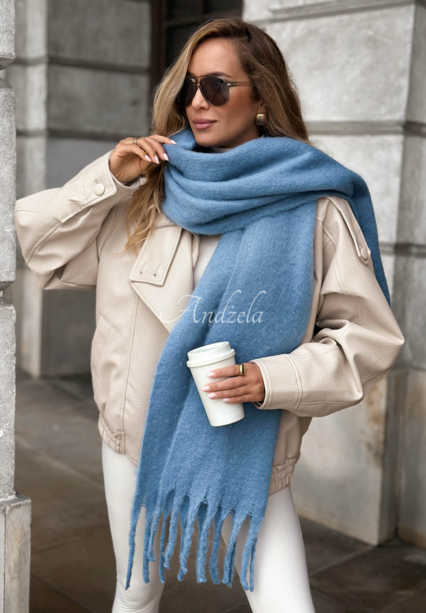 Měkk&aacute; &scaron;&aacute;la s tř&aacute;sněmi Snow Darling modr&yacute;