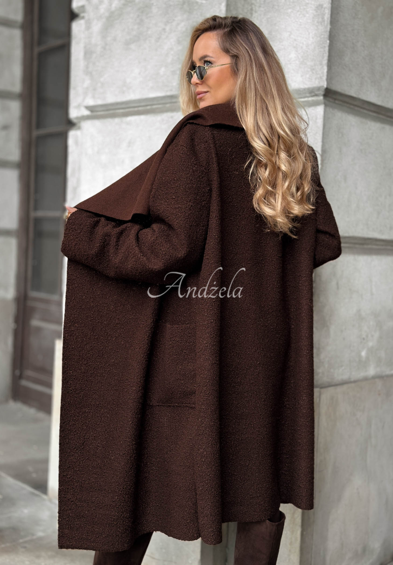 Dlouhý kožešinový přehoz Sunday Theory čokoládová