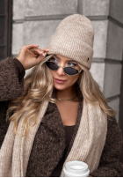 Čepice z wełną merino Snowfall Charm černá