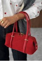 Zamszowa Kabelka Morning Elegance černá
