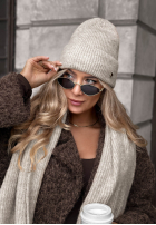 Čepice z wełną merino Snowfall Charm černá