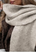 Čepice z wełną merino Snowfall Charm béžová