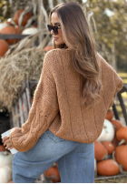 Ozdobnie pleciony Svetr Winter Diary ecru