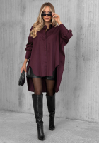 Asymetryczna Košile z kołnierzem Soft Darling khaki