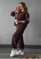 Sztruksowy Tepláková souprava z wiskozy Endless Comfort borůvkový