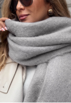 Miękki Šála  z frędzlami Snow Darling Mokka