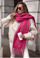 Miękki Šála  z frędzlami Snow Darling Mokka