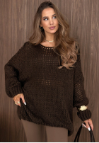 Miękki Svetr oversize Sugar Babe béžový