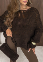 Miękki Svetr oversize Sugar Babe béžový