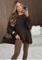 Miękki Svetr oversize Sugar Babe béžový
