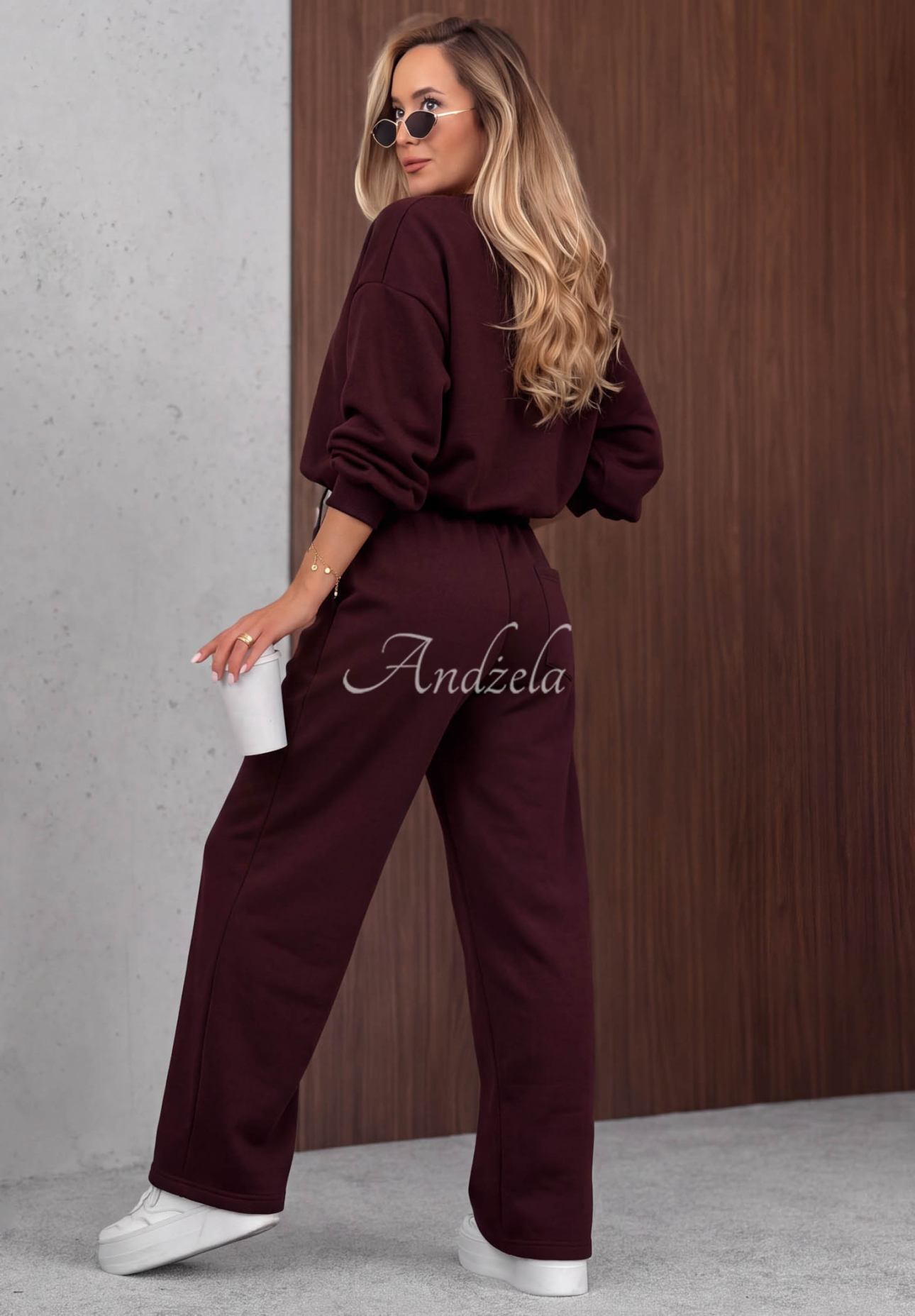 Viskózová tepláková souprava Berry Cute borůvkový