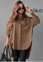 Asymetryczna Košile z kołnierzem Soft Darling khaki