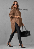 Asymetryczna Košile z kołnierzem Soft Darling khaki