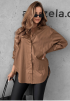Asymetryczna Košile z kołnierzem Soft Darling khaki