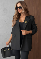 Elegancka Sako z kołnierzem Timeless Poise vínová