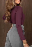 Body longsleeve Soft Reset čokoládové