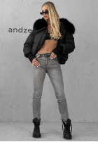 Kalhoty džínové  skinny Pretty Basic šedé